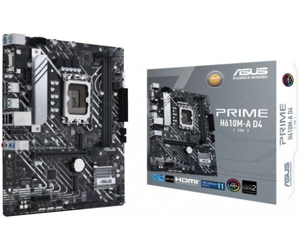 Материнская плата ASUS Prime H610M-A D4-CSM