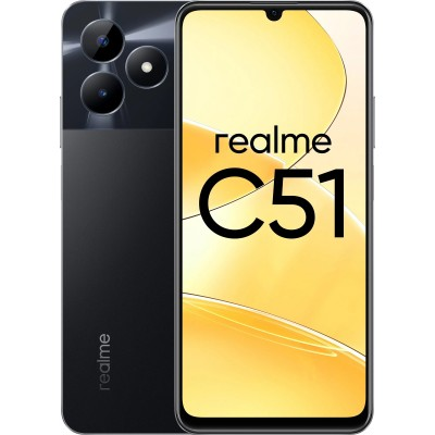 Смартфон Realme C51 (RMX3830) 6GB/256GB Carbon Black