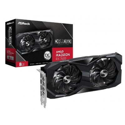 Видеокарта ASRock Radeon RX 7600 Challenger 8GB OC RX 7600 CL 8GO