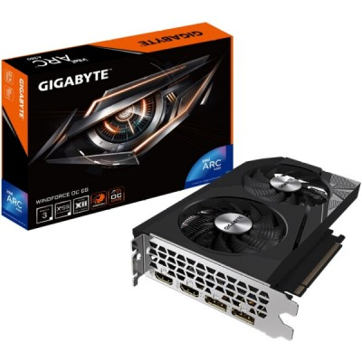 Видеокарта Gigabyte Intel Arc A380 WindForce OC GV-IA380WF2OC-6GD
