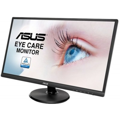 Монитор ASUS VA249HE ASUS 23.8" VA249HE VA LED, 1920x1080, 5ms, 250cd/m2, 178°/178°, 3000:1 (100Mln:1), D-Sub, HDMI, Tilt, Blue Light Filter & Flicker free, VESA, Black