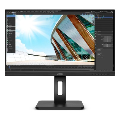 Монитор AOC 27P2Q 27" 27P2Q Black с поворотом экрана (IPS, 1920x1080, 75Hz, 4 ms, 178°/178°, 250 cd/m, 50M:1, +DVI, +HDMI, +DisplayPort 1.2, +4xUSB 3.2, +MM)
