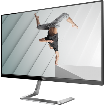 Монитор AOC Q27T1 27" Q27T1 Silver-Black PORSCHE design (IPS, 2560x1440, 75Hz, 5 ms, 178°/178°, 350 cd/m, 50M:1, +2xHDMI 1.4, +DisplayPort 1.2)