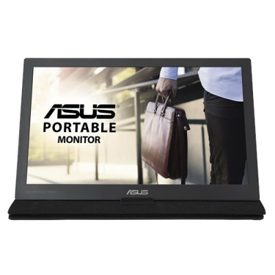 Монитор ASUS MB169C+, 90LM0180-B01170, 15,6" мобильный монитор с интерфейсом USB Type-C, FHD (1920x1080), IPS, технология уменьшения усталости глаз ASUS Eye Care 90LM0180-B01170