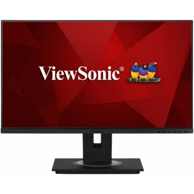 Монитор ViewSonic VS17528 23,8" VG2455 Black с поворотом экрана (IPS, 1920x1080, 5 ms, 178°/178°, 250 cd/m, 50M:1, +HDMI 1.4, +DisplayPort 1.2, +4xUSB 3.1, +USB-Type C, +MM)