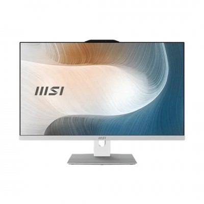 Моноблок MSI Modern AM272P 1M AiO 27" FHD(1920x1080)IPS AG Non-touch, Core i5-120U (1.4GHz), 16GB DDR5(2x8GB),512GB SSD M.2,Intel UHD,WiFi,BT,camera,WirelessKB&mouse Eng/Rus,NoOS,1y war-ty,White