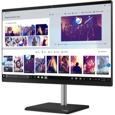 Моноблок LENOVO V50a-24IMB All-In-One 23,8" i7-10700T, 8GB, 256GB SSD M.2, AMD Radeon 625 2G, WiFi, BT, DVD-RW, FHD Cam, VESA, USB KB&Mouse, Win 10 Pro64 RUS, 1Y OS