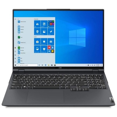 Ноутбук Lenovo Legion 5 Pro 16ARH7H 16"(2560x1600 IPS)/AMD Ryzen 9 6900HX(3.3Ghz)/32768Mb/1024SSDGb/noDVD/Ext:nVidia GeForce RTX3070Ti(8192Mb)/Cam/BT/WiFi/80WHr/war 1y/2.49kg/storm grey/noOS + 300W,