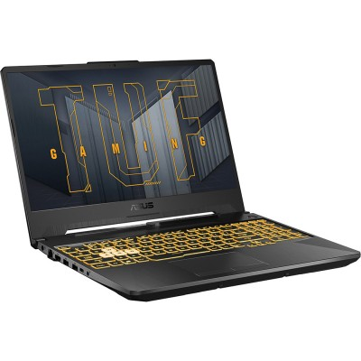 Ноутбук Asus TUF Gaming F15 FX506HEB-HN155 Core i5 11400H 8Gb SSD512Gb NVIDIA GeForce RTX 3050 Ti 4Gb 15.6" IPS FHD (1920x1080) noOS grey WiFi BT Cam (90NR0703-M04500)