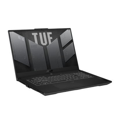 Ноутбук Asus TUF Gaming F17 FX707ZU4-HX058 Core i7 12700H 16Gb SSD512Gb NVIDIA GeForce RTX4050 6Gb 17.3" IPS FHD (1920x1080) noOS grey WiFi BT Cam (90NR0FJ5-M00370)