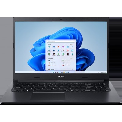 Ноутбук Acer Aspire A515-45-R245 15.6" FHD, AMD R5-5500U, 8Gb, 128GB SSD, No ODD, int., Win 11, чёрный, (NX.A85ER.01D)