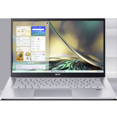 Ноутбук Acer Swift 14.0'' FHD(1920x1080) IPS/AMD Ryzen 3 5300U 2.6GHz Quad/8GB+512GB SSD/Integrated/WiFi/BT/1.0MP/Fingerprint/3cell/1,2 kg/W11/1Y/SILVER