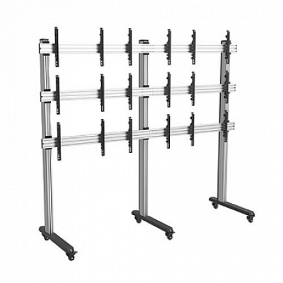 Мобильная стойка для видеостены 3х3 из дисплеев 45" - 55" Wize Pro (VWM3X3-55)