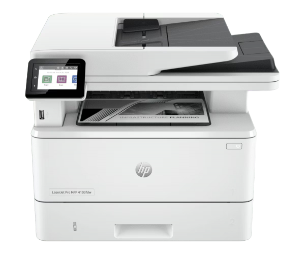 МФУ HP LaserJet Pro MFP 4103fdw (2Z629A) — высокоскоростная печать и двустороннее сканирование для бизнеса