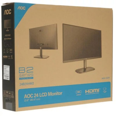 Монитор AOC 24B2XHM2 23,8" 24B2XHM2 1920x1080@75Гц VA WLED 16:9 5ms D-Sub HDMI 3000:1 20M:1 178/178 250cd Tilt Black A+