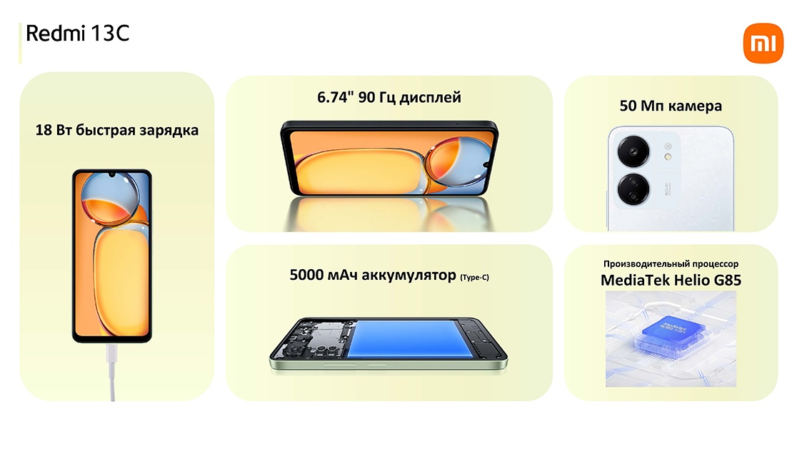 Xiaomi Redmi 13C Характеристики