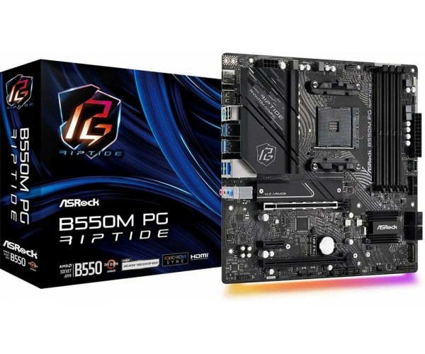 Материнская плата ASRock B550M PG Riptide Материнская плата ASRock B550M PG Riptide