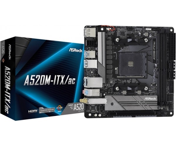 Материнская плата ASRock A520M-ITX/ac