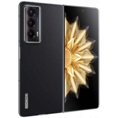 Смартфон HONOR Magic V2 16GB/512GB (черный кожаный)