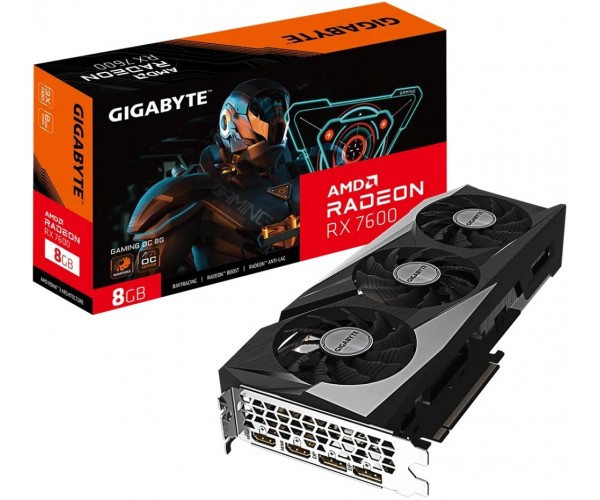 Видеокарта Gigabyte Radeon RX 7600 GAMING OC 8G GV-R76GAMING OC-8GD