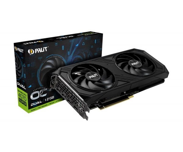 Видеокарта Palit GeForce RTX 4070 Super Dual OC 12GB NED407SS19K9-1043D