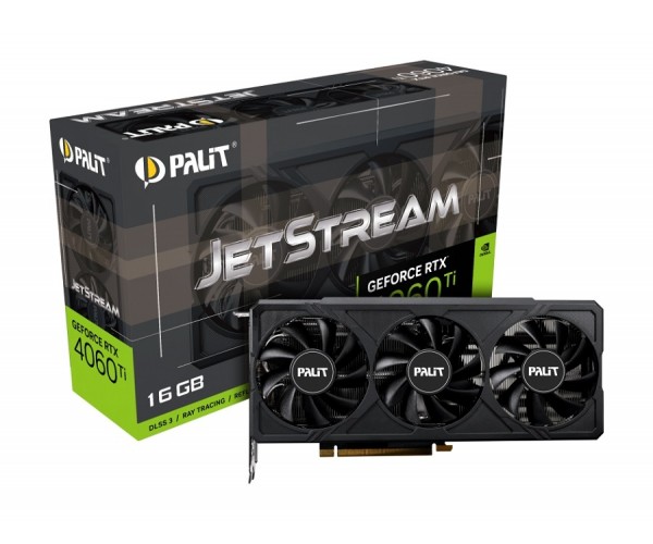 Видеокарта Palit GeForce RTX 4060 Ti JetStream 16GB NE6406T019T1-1061J