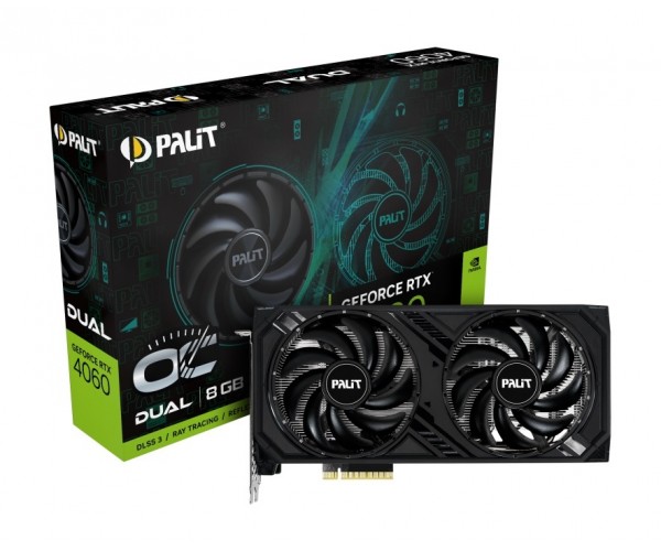 Видеокарта Palit GeForce RTX 4060 Dual OC NE64060T19P1-1070D