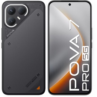 Смартфон Tecno POVA 7 Pro 5G 8ГБ/256ГБ, черный (lj8 256+8 geek black)