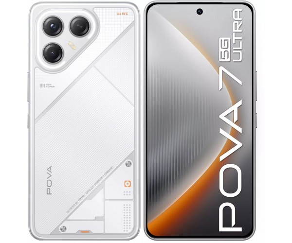 Смартфон Tecno Pova 7 Ultra 5G 12ГБ/256ГБ, белый (lj9 256+12 geek white)