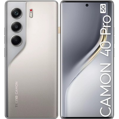 Смартфон Tecno Camon 40 Pro 5G 8ГБ/256ГБ, титановый (cm7 256+8 sandy titanium)