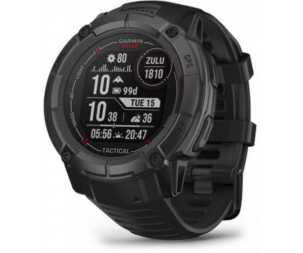 Смарт-часы GARMIN Instinct 2X Solar Tactical Edition черный (010-02805-03)