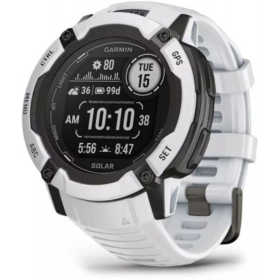 Смарт-часы GARMIN Instinct 2X Solar белый/черный (010-02805-04)
