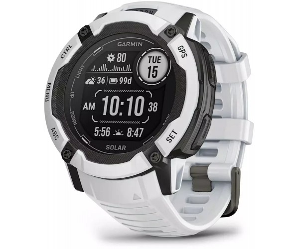 Смарт-часы GARMIN Instinct 2X Solar белый/черный (010-02805-04)