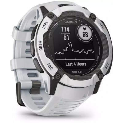 Смарт-часы GARMIN Instinct 2X Solar белый/черный (010-02805-04)