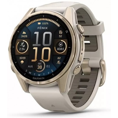 Смарт-часы GARMIN Fenix 8 золотистый (010-02903-11)