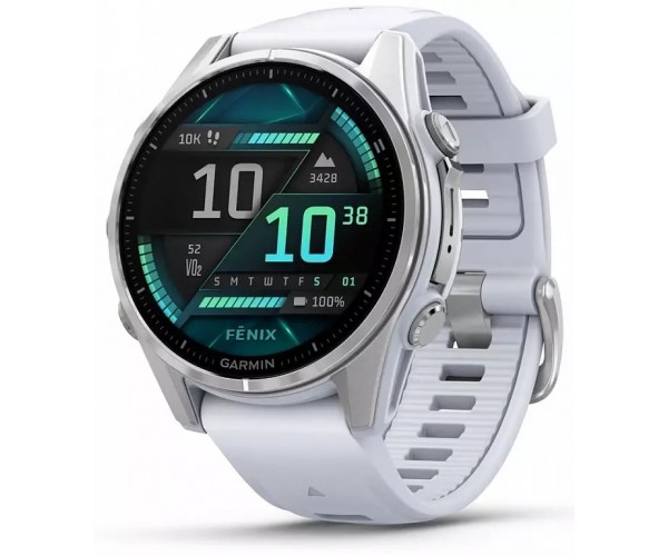 Смарт-часы GARMIN Fenix 8 серебристый (010-02903-00)
