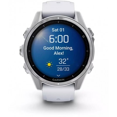 Смарт-часы GARMIN Fenix 8 серебристый (010-02903-00)