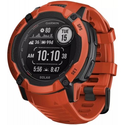 Смарт-часы GARMIN Instinct 2X Solar красный (010-02805-01)