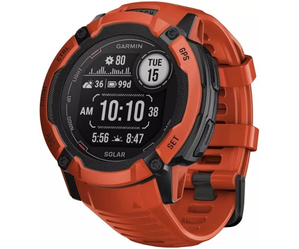 Смарт-часы GARMIN Instinct 2X Solar красный (010-02805-01)
