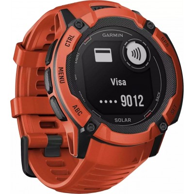 Смарт-часы GARMIN Instinct 2X Solar красный (010-02805-01)