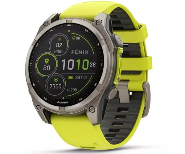 Смарт-часы GARMIN Fenix 8 Solar серебристый (010-02906-21)