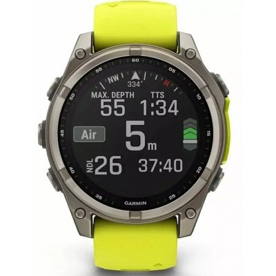 Смарт-часы GARMIN Fenix 8 Solar серебристый (010-02907-21)