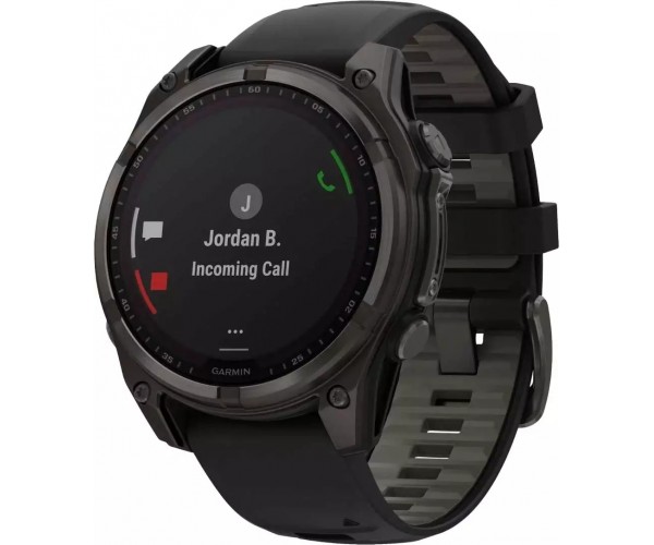 Смарт-часы GARMIN Fenix 8 Solar Sapphire серый (010-02906-11)