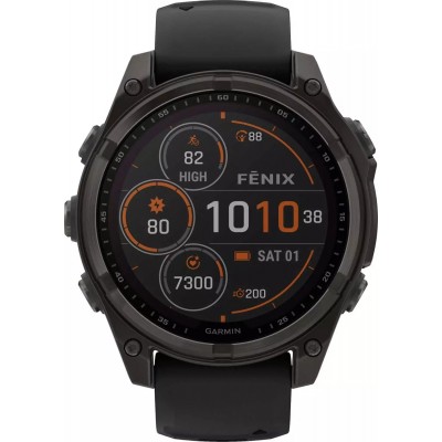 Смарт-часы GARMIN Fenix 8 Solar Sapphire серый (010-02906-11)
