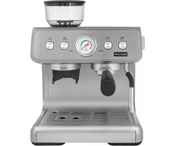 Кофемашина Rondell RDE-1105 серебристый