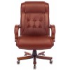 Кресло руководителя Бюрократ T-9926WALNUT, обивка: кожа, цвет: светло-коричневый (T-9926WALNUT/CHOK)