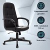 Кресло руководителя Бюрократ CH 002, обивка: экокожа, цвет: черный (CH 002 BLACK)