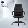 Кресло руководителя Бюрократ CH 002, обивка: экокожа, цвет: черный (CH 002 BLACK)