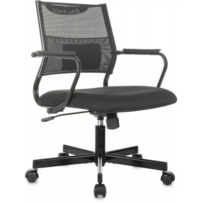 Кресло Бюрократ CH Balance-Low, обивка: сетка/ткань, цвет: черный TW-11 (CH BALANCE-LOW B)