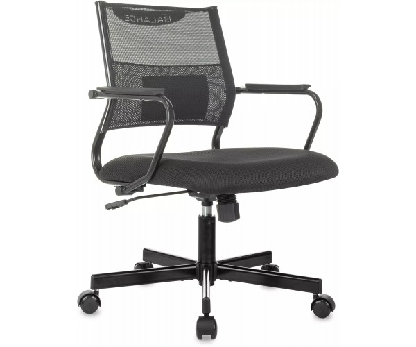 Кресло Бюрократ CH Balance-Low, обивка: сетка/ткань, цвет: черный TW-11 (CH BALANCE-LOW B)